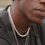 Celebrity Beyond / Pearls Mens Necklace Natural Pearl Men's Jewelry Pearl  Necklace for man