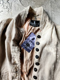 Guardian Soul / Designer Jacket Cottage Linen Patched Avangard Boho Artisan Distressed European Vintage