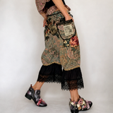Renaissance Lore / Avant-garde Bloomers Victorian Pants Ruffles Rose Golden Lace Romantic Dark Academia Angel Aplique