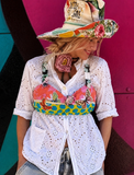 Garden Deluxe / New Age street-wear Avant-garde Accessories Crop-top Bralette Bra Cottagecore Bohemian Top Shabby Chic