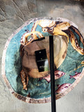 Turtle Beach / Patchwork Hunter Bucket Hat Floral Sculptured Designer Top Hat Quilt Patchwork Top Hat Vintage Cotton Hat