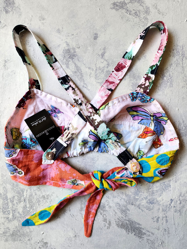Garden Deluxe / New Age street-wear Avant-garde Accessories Crop-top Bralette Bra Cottagecore Bohemian Top Shabby Chic