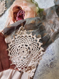 Shakespeare Talk / Cottage Jabot Silk Romantic Flower Fabric Rose Camellia Bowtie Antique Lace 20th century 60s archives