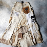 GIVE ME YOUR CANDY / Designer Maxi Skirt Upcycled Couture Artisan Avant-garde Patchwork Handcrafted Sustainable