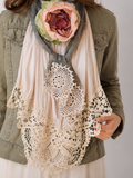 Shakespeare Talk / Cottage Jabot Silk Romantic Flower Fabric Rose Camellia Bowtie Antique Lace 20th century 60s archives