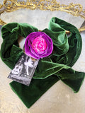 Madame Alfred Vel / Cottage Velvet Jabot Bowtie Romantic Flower Fabric Rose Camellia Velvet Scarf Antique Lace 20th century 60s archives