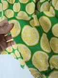 Cloudless Lemon / Bloomers Victorian Pants Shabby Chic Aplique Lemon Floral Print Patchwork Romantic Chic Patched Avant-garde