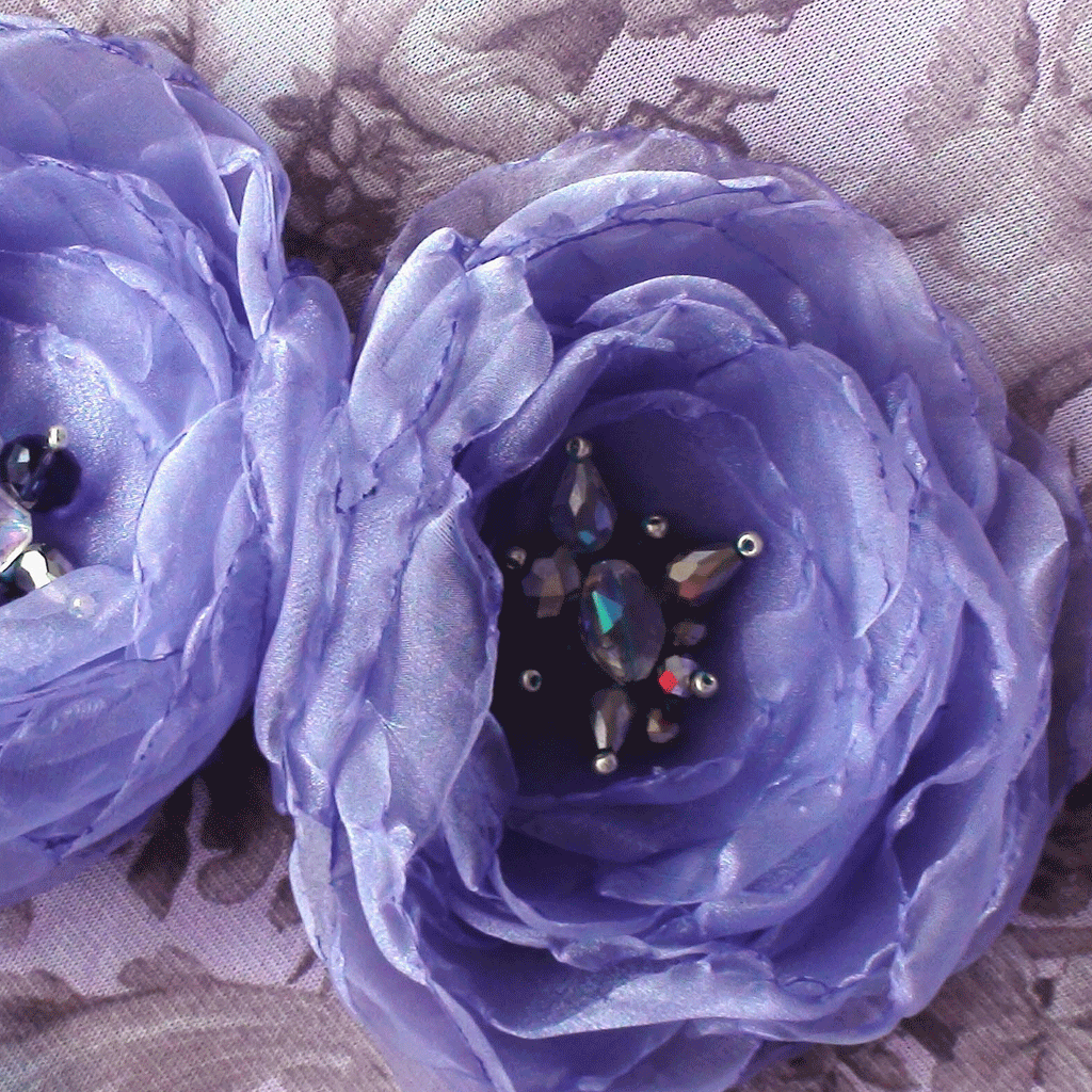 Wild Flower  / Boho Rose Choker Flower Brooch Clip Upcycled Magnolia Apple Blossom Upcycled Concept Store Made in USA
