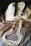 Mother of the Bride / Designer Jewelry Silver Pendant Large Genuine Baroque Pearl Unique Pearls Jewelry Gift For Lady Big Pearl Necklace