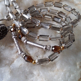 Crystal Clear Gemma’s Limited /  Artisan Boho Necklace Designer Jewelry Tooth Pendant Unique Long Necklace Jewelry Gift For Lady