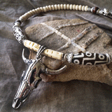 Los Alamos / Bohemian Mens Necklace Natural Stones Chocker Massive Man necklace