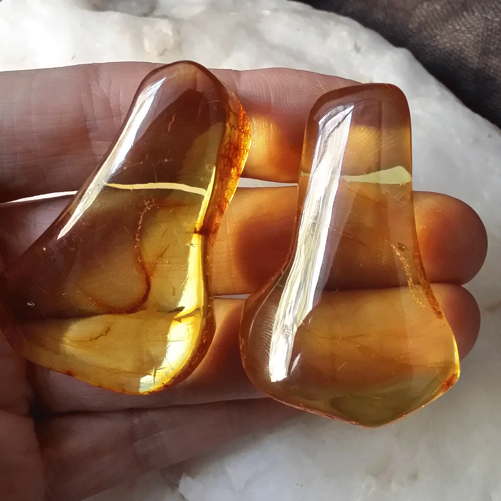 LOVE Amber / Designer Jewelry Raw Amber Stone Pendant Hypoallergenic Leather Necklace with Natural Amber Gift for Momen