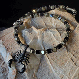 Mohave /  Bohemian Mens Necklace Natural Stones Scorpio Chocker Massive Man necklace