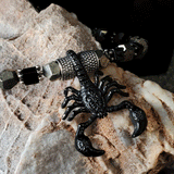 Mohave /  Bohemian Mens Necklace Natural Stones Scorpio Chocker Massive Man necklace