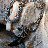 Coyote Ugly / Bohemian Mens Necklace Natural Hematite Chocker Massive Man necklace