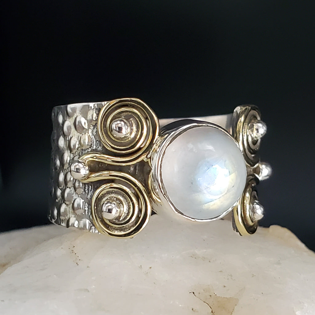 Happy Day / 9 / Silver Gold Ring Natural Pearls Stone Hypoallergenic Jewelry Most Popular Jewelry Gift For Women