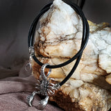 Sierra / Mens Necklace Gemstone Ancient Aliens Jewelry Tsoukalos Boho Silver