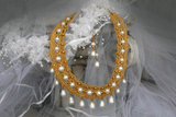 Nested Pearls / Designer Jewelry Gold Necklace Natural Pearls Hypoallergenic Jewelry Most Popular Jewelry Gift For Women