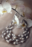 Unforgettable Journey / Designer Jewelry Silver Necklace Natural Baroque Pearls Hypoallergenic Jewelry Most Popular Jewelry Gift For Women