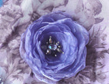 Wild Flower  / Boho Rose Choker Flower Brooch Clip Upcycled Magnolia Apple Blossom Upcycled Concept Store Made in USA